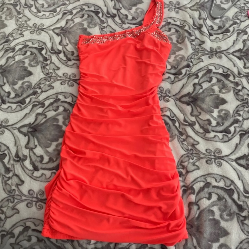 Coral dress